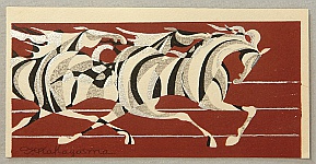Tadashi Nakayama born 1927 - Running Horses - artelino Art Auctions. Tadashi Nakayama born 1927 - Running Horses