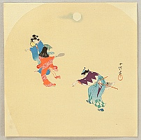 Konobu Hasegawa 1881 - ? - Dancing under the Moon - artelino Art Auctions. Konobu Hasegawa 1881 - ? - Dancing under the Moon