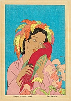 By Paul Jacoulet - Sorrows of Love - Kusaie, East Carolines