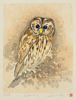 Fu Takenaka 1945 - - Owl - artelino Art Auctions. Fu Takenaka 1945 - - Owl