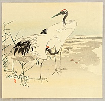 Hoitsu Sakai 1761-1828 - Cranes - artelino Art Auctions. Hoitsu Sakai 1761-1828 - Cranes