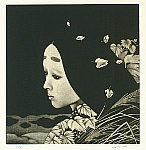 Kaoru Saito born 1931 - The Tale of Genji - Nowaki - artelino Art Auctions. Kaoru Saito born 1931 - The Tale of Genji - Nowaki