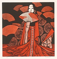 Kaoru Saito born 1931 - The Tale of Genji - Shojo - artelino Art Auctions. Kaoru Saito born 1931 - The Tale of Genji - Shojo