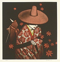 Kaoru Saito born 1931 - The Tale of Genji - Tamakazura - artelino Art Auctions. Kaoru Saito born 1931 - The Tale of Genji - Tamakazura