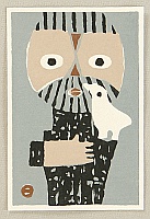Umetaro Azechi 1902-1999 - Mountain Man and Bird - 3 - artelino Art Auctions. Umetaro Azechi 1902-1999 - Mountain Man and Bird - 3