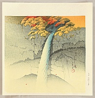 Hasui Kawase 1883-1957 - Twelve Famous Sceneries - Kegon Waterfalls - artelino Art Auctions. Hasui Kawase 1883-1957 - Twelve Famous Sceneries - Kegon Waterfalls