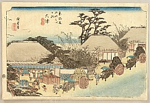 Hiroshige Ando 1797-1858 - 53 Stations of the Tokaido (Hoeido) - Otsu - artelino Art Auctions. Hiroshige Ando 1797-1858 - 53 Stations of the Tokaido (Hoeido) - Otsu