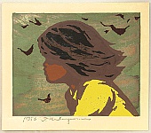 Tadashi Nakayama born 1927 - Girl In the Wind - artelino Art Auctions. Tadashi Nakayama born 1927 - Girl In the Wind