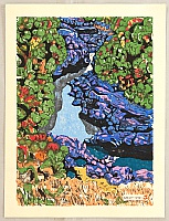 Hiroshi Ueda 1933 - - Mountain River - artelino Art Auctions. Hiroshi Ueda 1933 - - Mountain River