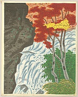Masao Maeda 1904-1974 - Dragon Head Waterfall in Nikko - artelino Art Auctions. Masao Maeda 1904-1974 - Dragon Head Waterfall in Nikko