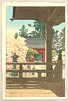 Hasui Kawase 1883-1957 - Myohonji Temple - artelino Art Auctions. Hasui Kawase 1883-1957 - Myohonji Temple