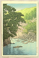 Hasui Kawase 1883-1957 - Yugashima in Ito - artelino Art Auctions. Hasui Kawase 1883-1957 - Yugashima in Ito