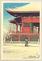 Hasui Kawase 1883-1957 - Twenty Views of Tokyo - Clearing after Snowfall - artelino Art Auctions. Hasui Kawase 1883-1957 - Twenty Views of Tokyo - Clearing after Snowfall