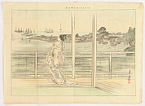 Gekko Ogata 1859-1920 - Eight Views of Shinagawa - Susaki - artelino Art Auctions. Gekko Ogata 1859-1920 - Eight Views of Shinagawa - Susaki