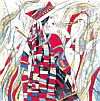 Hao Ping born 1952 - Crane Dance - artelino Art Auctions. Hao Ping born 1952 - Crane Dance