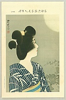 Shinsui Ito 1898-1972 - One Hundred Beauties in Takasago-zome Light Kimono - Beauty and The Moon - artelino Art Auctions. Shinsui Ito 1898-1972 - One Hundred Beauties in Takasago-zome Light Kimono - Beauty and The Moon