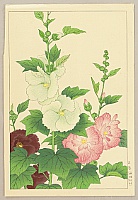 Hodo Nishimura active 1930s - Hollyhock - artelino Art Auctions. Hodo Nishimura active 1930s - Hollyhock