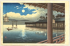 Koitsu Tsuchiya 1870-1949 - Summer Moon at Miyajima - artelino Art Auctions. Koitsu Tsuchiya 1870-1949 - Summer Moon at Miyajima
