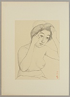 Goyo Hashiguchi 1880-1921 - Combing Hair - artelino Art Auctions. Goyo Hashiguchi 1880-1921 - Combing Hair