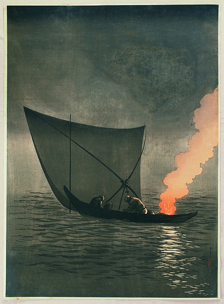 Yoshimune Arai 1873-1945 - Fishing Boat - artelino Art Auctions. Yoshimune Arai 1873-1945 - Fishing Boat