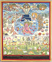 Tibetan Thangka - Medical Thangka?