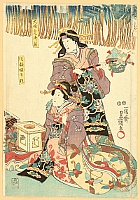 Kunisada Utagawa 1786-1865 - Ladies in the Tale of Soga Brothers - Kabuki - artelino Art Auctions. Kunisada Utagawa 1786-1865 - Ladies in the Tale of Soga Brothers - Kabuki