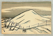 Yumeji Takehisa 1884-1934 - Snowy Mountain - artelino Art Auctions. Yumeji Takehisa 1884-1934 - Snowy Mountain