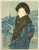 Hisashi Morita fl.ca. 1900-1920s - Beauty in Winter - artelino Art Auctions. Hisashi Morita fl.ca. 1900-1920s - Beauty in Winter