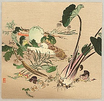 Zeshin Shibata 1807-1891 - Vegetables - artelino Art Auctions. Zeshin Shibata 1807-1891 - Vegetables