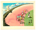 Sanzo Wada 1883-1968 - Bicycle Racing (Series Occupations of Japan) - artelino Art Auctions. Sanzo Wada 1883-1968 - Bicycle Racing (Series Occupations of Japan)