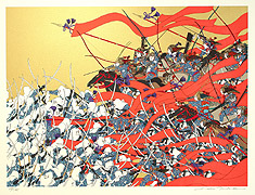 Hideo Takeda born 1948 - Battle of the Genji and the Heike - Invasion of the Southern Capital - artelino Art Auctions. Hideo Takeda born 1948 - Battle of the Genji and the Heike - Invasion of the Southern Capital