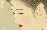 Tatsumi Shimura 1907-1980 - Five Figures of the Modern Beauties - Falling Cherry Blossoms - artelino Art Auctions. Tatsumi Shimura 1907-1980 - Five Figures of the Modern Beauties - Falling Cherry Blossoms