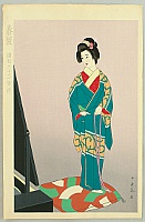 Chiyuki Onuma fl.ca. 1950s - Spring Clothing - artelino Art Auctions. Chiyuki Onuma fl.ca. 1950s - Spring Clothing