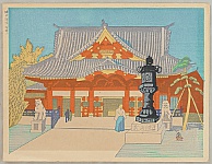 Kishio Koizumi 1893-1945 - One Hundred Views of Great Tokyo in Showa Period - Kanda Shrine - artelino Art Auctions. Kishio Koizumi 1893-1945 - One Hundred Views of Great Tokyo in Showa Period - Kanda Shrine