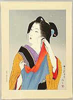 Late Meiji Print - By Kiyokata Kaburagi 1878-1973