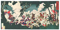 Toshimasa active ca. 1894 - Pingyang in Sino-Japanese War - artelino Art Auctions. Toshimasa active ca. 1894 - Pingyang in Sino-Japanese War