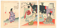 Shuntei Miyagawa 1873-1914 - Picnic - Tosei Furyu Tsu - artelino Art Auctions. Shuntei Miyagawa 1873-1914 - Picnic - Tosei Furyu Tsu