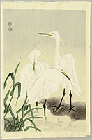 Eiichi Kotozuka 1906-1979 - Herons in Rain - artelino Art Auctions. Eiichi Kotozuka 1906-1979 - Herons in Rain