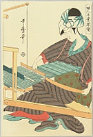 Utamaro Kitagawa 1750-1806 - Weaver - artelino Art Auctions. Utamaro Kitagawa 1750-1806 - Weaver