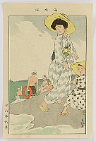 Shunhan Katayama fl.ca. 1899 - 1919 - On the Beach in 1910s - artelino Art Auctions. Shunhan Katayama fl.ca. 1899 - 1919 - On the Beach in 1910s