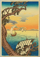 Hiroaki (Shotei) Takahashi 1871-1945 - Coming Ships - artelino Art Auctions. Hiroaki (Shotei) Takahashi 1871-1945 - Coming Ships