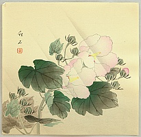 Chikuseki active ca. 1900 - China Rose - artelino Art Auctions. Chikuseki active ca. 1900 - China Rose
