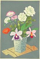 Bakufu Ono 1888-1976 - Flowers - Summer - artelino Art Auctions. Bakufu Ono 1888-1976 - Flowers - Summer