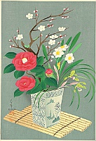 Bakufu Ono 1888-1976 - Flowers - Winter - artelino Art Auctions. Bakufu Ono 1888-1976 - Flowers - Winter