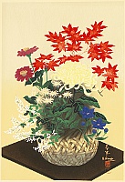 Bakufu Ono 1888-1976 - Flowers - Autumn - artelino Art Auctions. Bakufu Ono 1888-1976 - Flowers - Autumn
