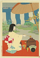 Chieko Minagawa born 1924 - Tea Ceremony - artelino Art Auctions. Chieko Minagawa born 1924 - Tea Ceremony