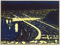 Masao Maeda 1904-1974 - Hakodate in the Night - artelino Art Auctions. Masao Maeda 1904-1974 - Hakodate in the Night