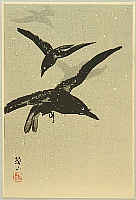 Sozan Ito 1884-? - Crows - artelino Art Auctions. Sozan Ito 1884-? - Crows