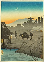 Hiroaki (Shotei) Takahashi 1871-1945 - Coming Home - artelino Art Auctions. Hiroaki (Shotei) Takahashi 1871-1945 - Coming Home