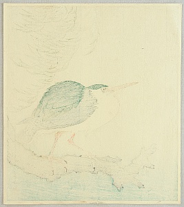 Koson Ohara 1877-1945 - Heron in the Storm - artelino Art Auctions. Koson Ohara 1877-1945 - Heron in the Storm